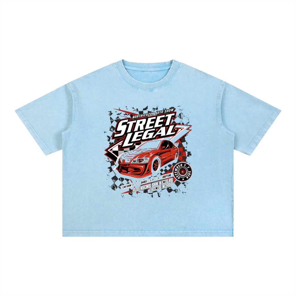 Mineral Wash Boxy Cotton T-Shirt