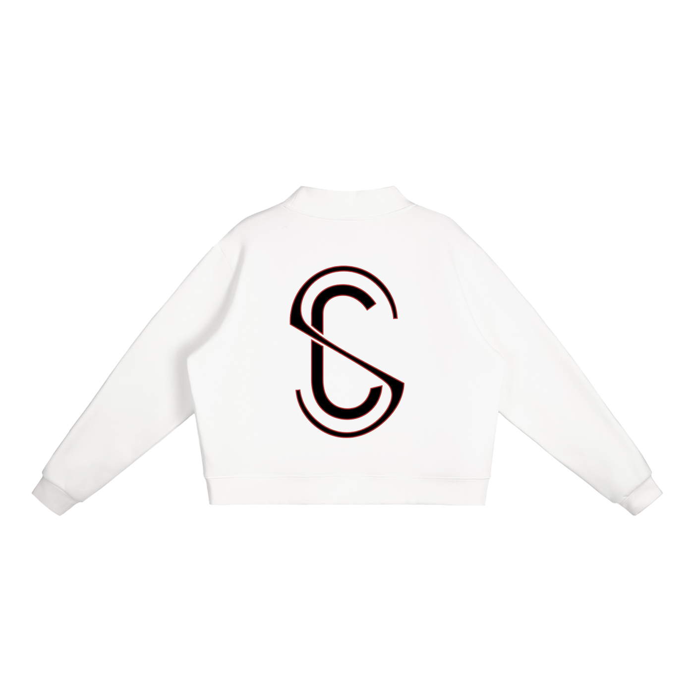 Essential Fleece Mock-Neck Crew Sweatshirt