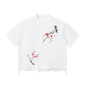 Snow Wash Raw-Hem Boxy T-shirt