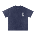 Snow Washed Oversized Cotton T-Shirt