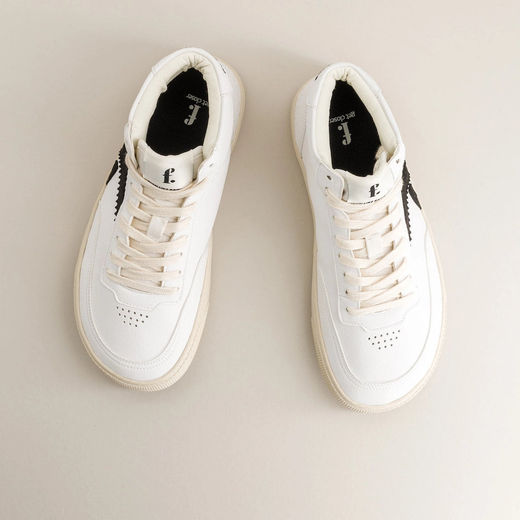 Bamboo White and Black Shoe