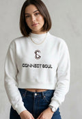 Essential Fleece Mock-Neck Crew Sweatshirt