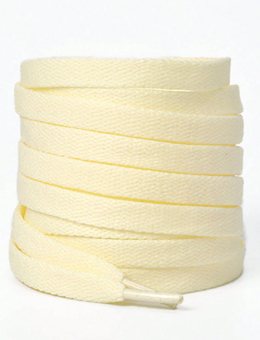 Flat Shoe Laces for Trainers or Boots Shoes 8Mm Wide Black White or Colour Laces