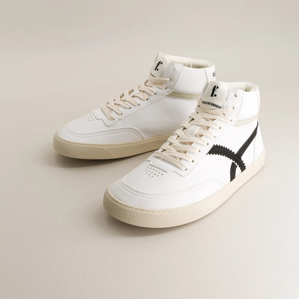 Bamboo White and Black Shoe