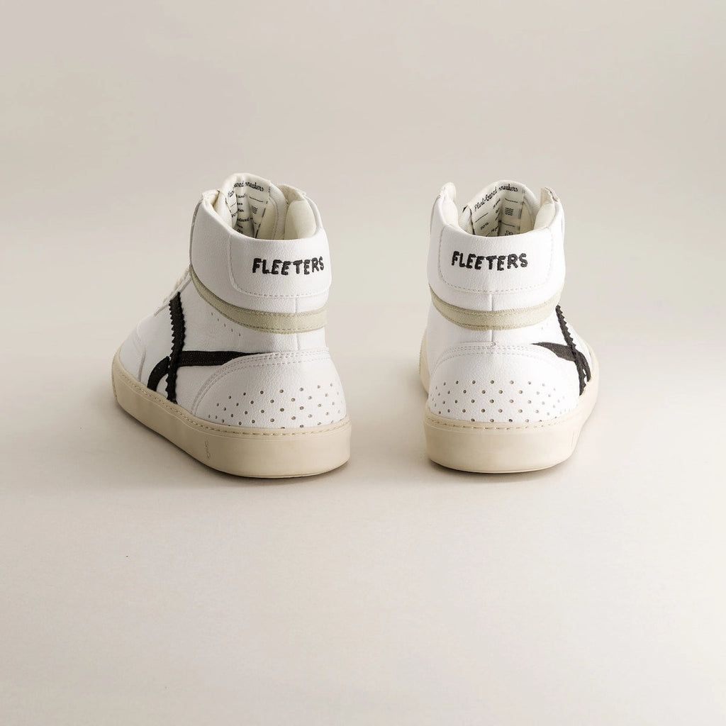 Bamboo White and Black Shoe