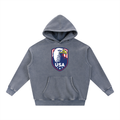 Snow Wash Fleece Oversize Hoodie