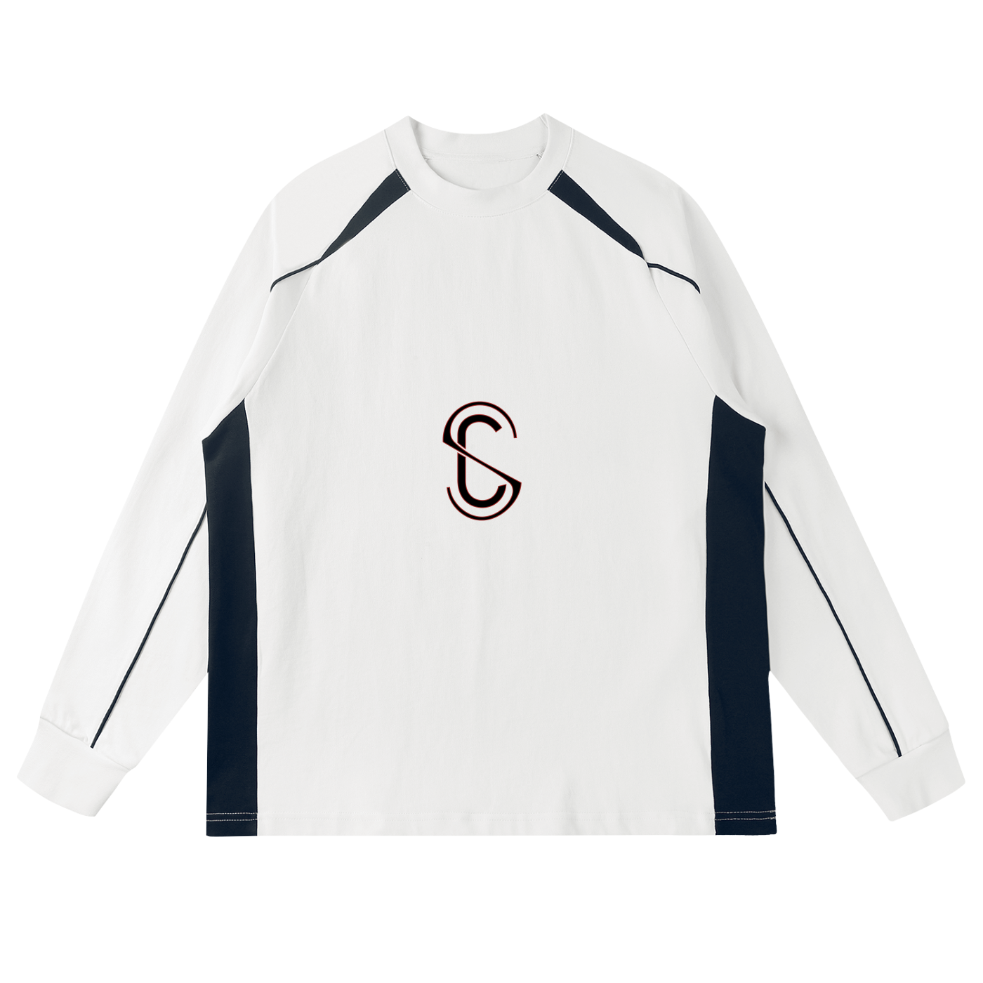 Contrast Panel Raglan Sweatshirt